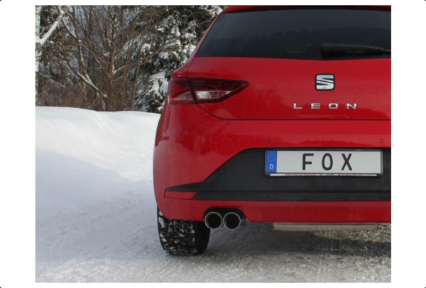 Fox Komplettanlage für Seat Leon Typ 5F für Mehrlenker-HA 2x80mm Typ 25