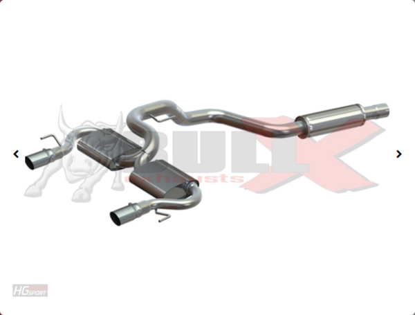 BULL-X Abgasanlage für Opel Corsa E/D OPC NRE Modelle