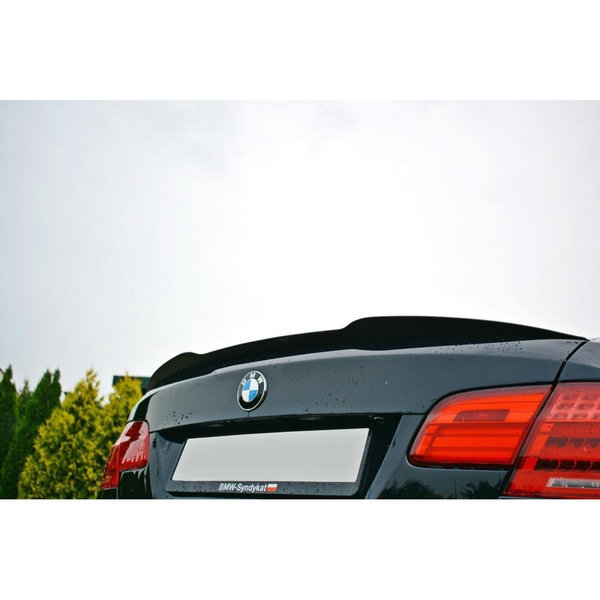 Heck Spoiler Aufsatz Abrisskante passend für BMW 3er E92 M Paket schwarz Hochglanz