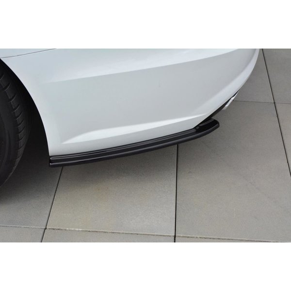 Heck Ansatz Flaps Diffusor passend für Audi A6 C7 Avant S-line/ S6 C7 Facelift schwarz Hochglanz
