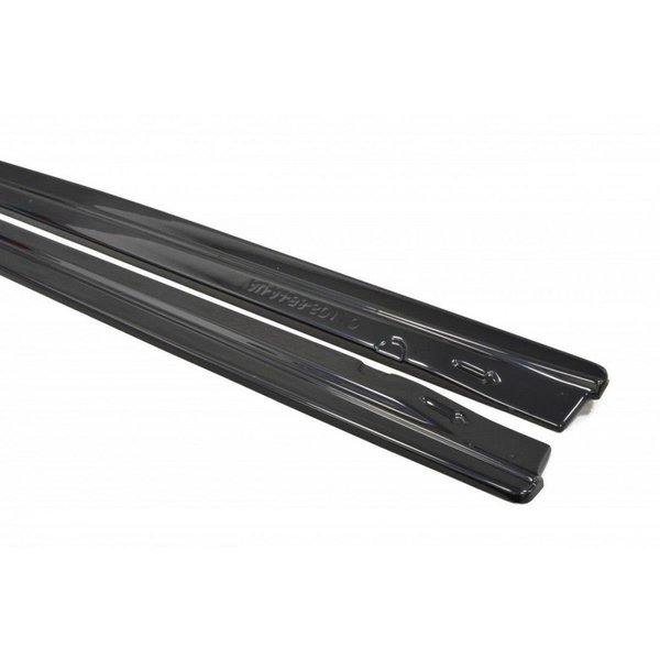 Seitenschweller Ansatz Cup Leisten passend für AUDI A4/ S4 B8 schwarz Hochglanz