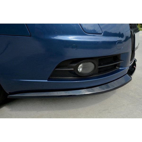 Cup Spoilerlippe Front Ansatz passend für AUDI A6 C6 S-LINE (vor Facelift) schwarz Hochglanz