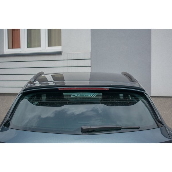 Spoiler CAP passend für Seat Leon Mk3 Cupra ST Facelift schwarz Hochglanz