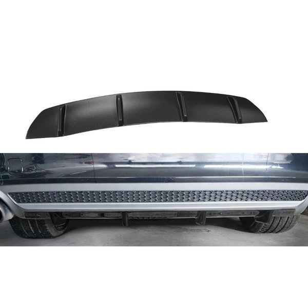 Heck Ansatz Diffusor passend für Audi A7 Mk1 S-Line schwarz Hochglanz