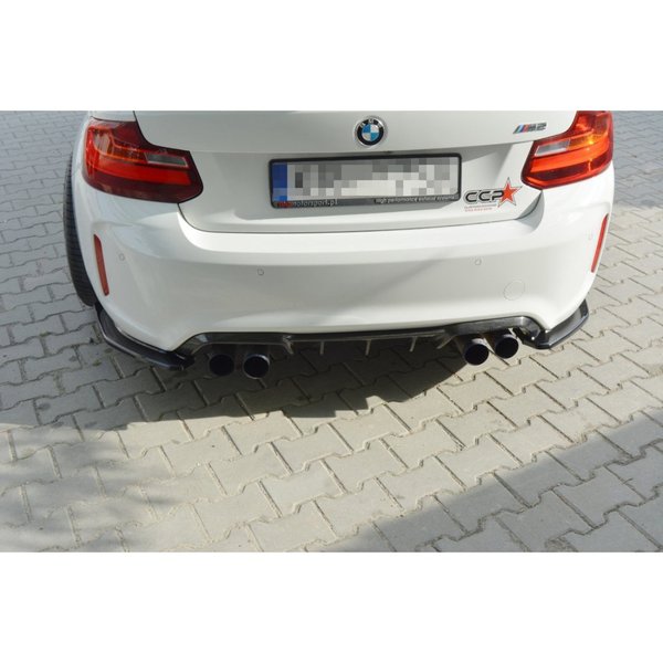 Heck Ansatz Flaps Diffusor passend für BMW M2 (F87) COUPÉ