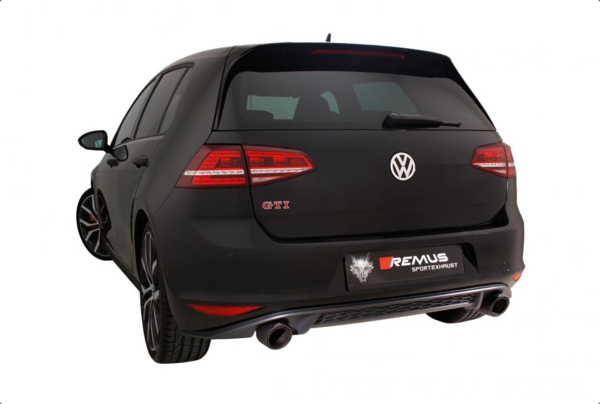 Remus Komplettanlage für Volkswagen (VW) Golf 7 2x 1x102mm Carbon schräg