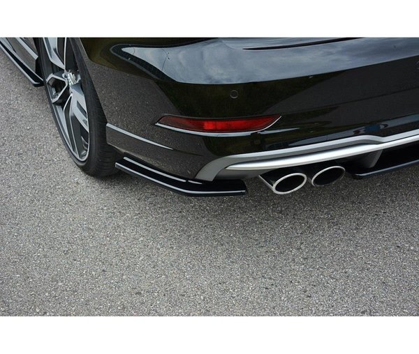 Heck Ansatz Flaps Diffusor für Audi S3 / A3 S-Line 8V FL Limousine