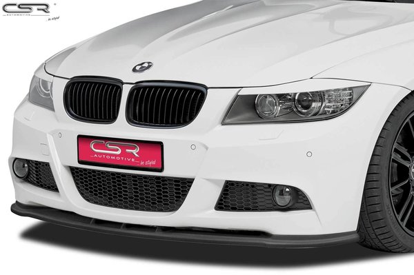 Cup-Spoilerlippe mit ABE für BMW 3er E90 / E91 LCI M-Paket CSL168, schwarz Hochglanz