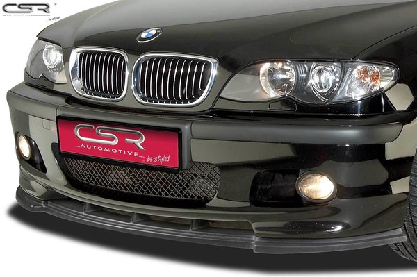Cup-Spoilerlippe mit ABE für BMW 3er E46 CSL185, schwarz Hochglanz