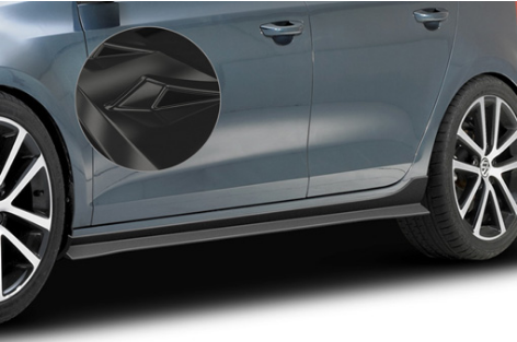 Seitenschweller für VW Golf 6 SS460, schwarz Hochglanz