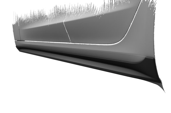 Seitenschweller für Tesla Model 3 SS474, schwarz Hochglanz