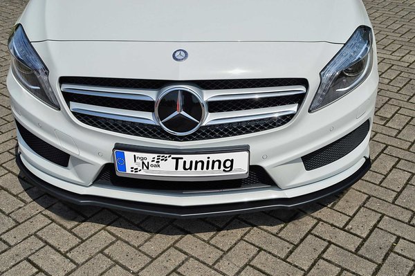 IN-Tuning Cup-Spoilerlippe glänzend schwarz für Mercedes Benz A-Klasse W176 AMG-Line