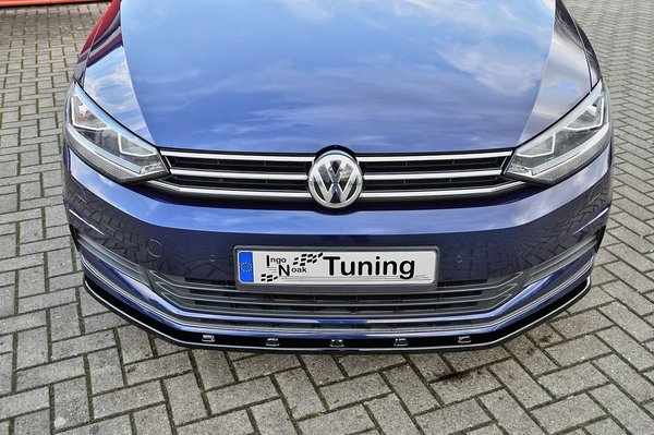 IN-Tuning Cup-Spoilerlippe glänzend schwarz für VW Touran II 5T