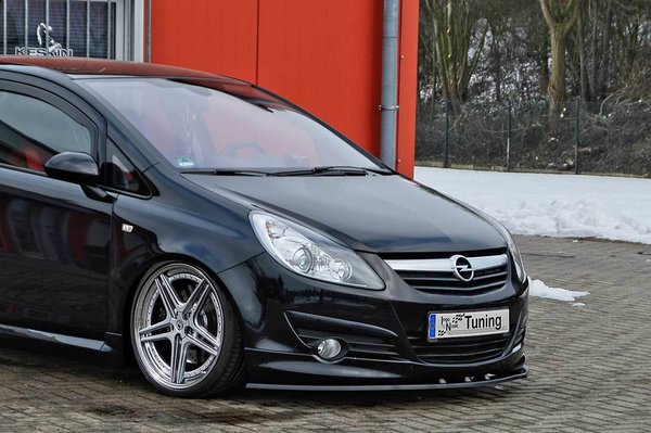 IN-Tuning Cup-Spoilerlippe glänzend schwarz für Opel Corsa D GSI/ Sport/ OPC-Line