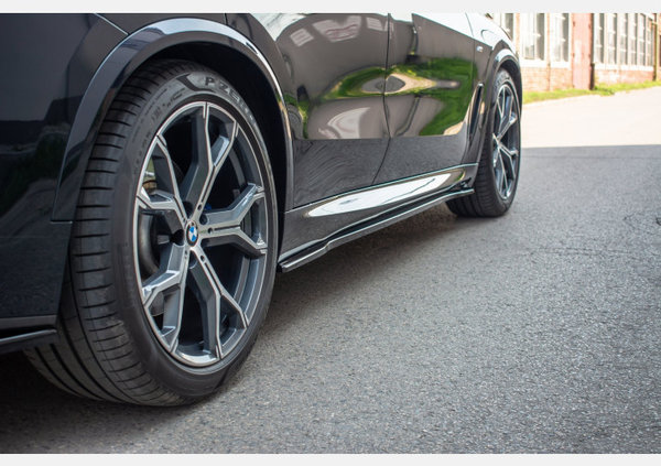 Seitenschweller Ansatz für BMW X5 G05 M Paket schwarz Hochglanz