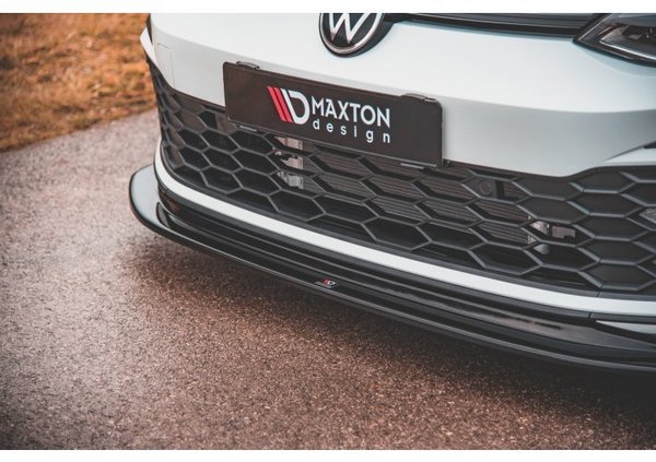 Front Ansatz V.5 für Volkswagen Golf 8 GTI schwarz Hochglanz