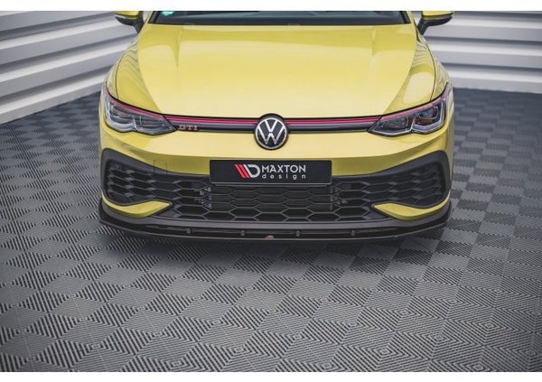 Front Ansatz V.4 für Volkswagen Golf 8 GTI Clubsport schwarz Hochglanz
