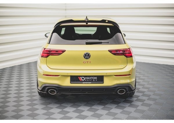 Mittlerer Diffusor Heck Ansatz für Volkswagen Golf 8 GTI Clubsport schwarz Hochglanz