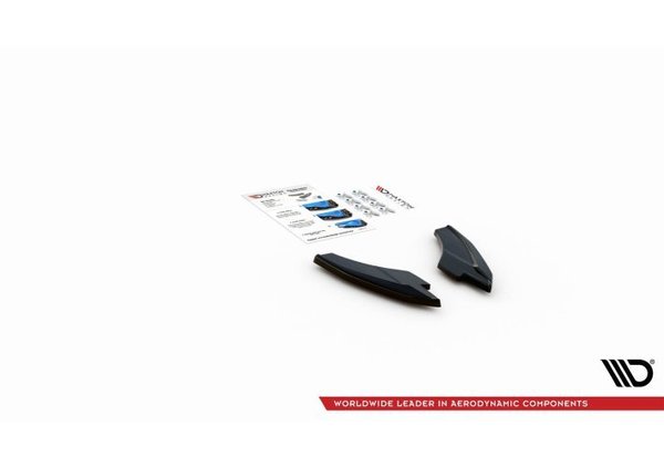 Heck Ansatz Flaps Diffusor V.2 für Audi S3 Sportback 8Y schwarz Hochglanz