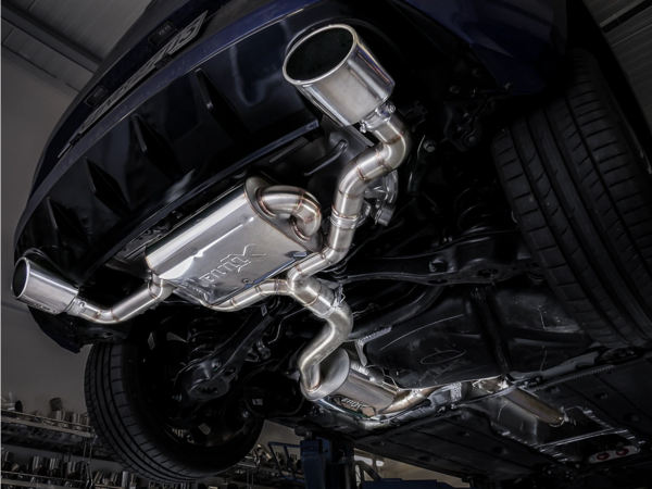 EGO-X Abgasanlage 3" für VW Golf 7 GTI FL / Seat Leon Cupra 300