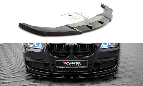 Front Ansatz V.1 für BMW 7 M-Paket F01 schwarz Hochglanz