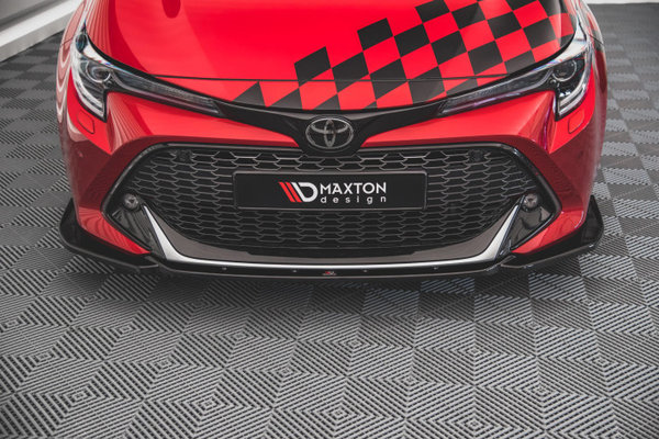 Front Ansatz für Toyota Corolla GR Sport Hatchback XII schwarz Hochglanz