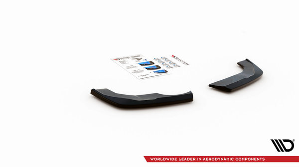 Heck Ansatz Flaps Diffusor für Seat Ibiza FR Mk5 schwarz Hochglanz