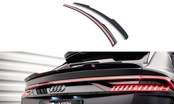 Niedriger Spoiler CAP für Audi RSQ8 Mk1 schwarz Hochglanz